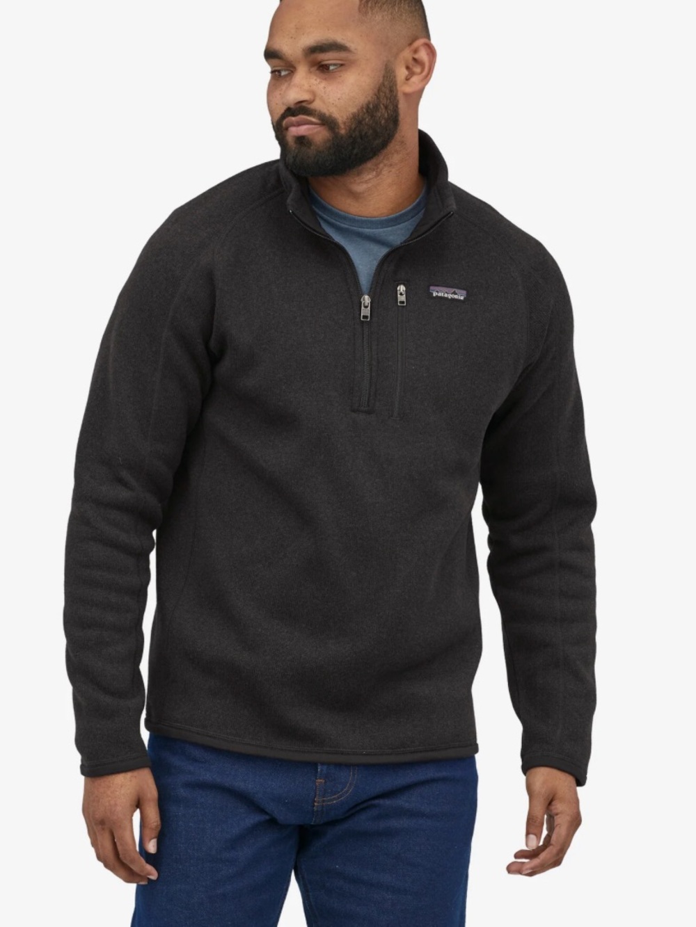 Patagonia Men's 1/4-Zip Sweater - Charcoal Black